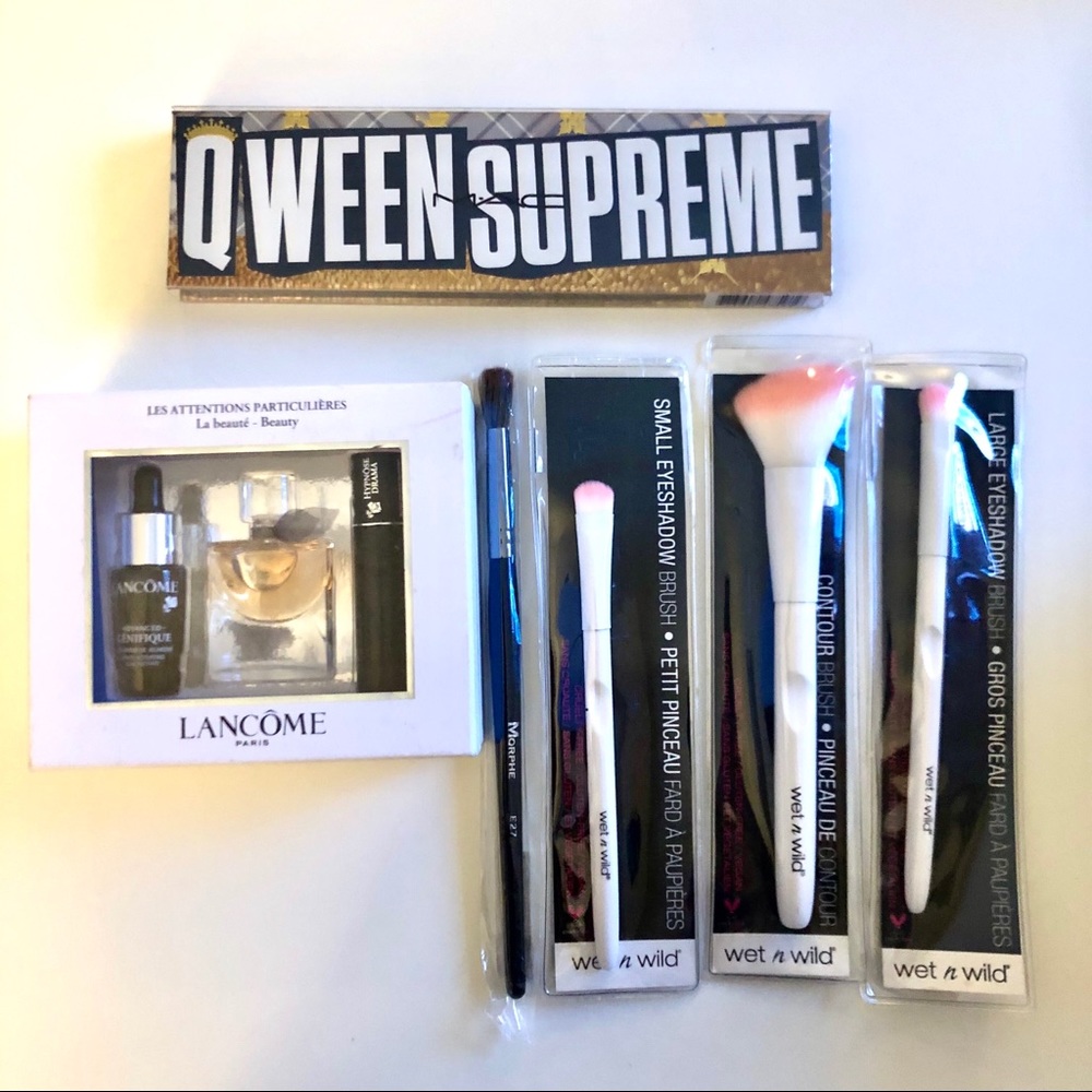 MAC Qween Supreme, Morphe and wet n wild brushes